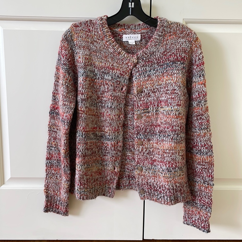 Velvet sweater from Anthropologie size M